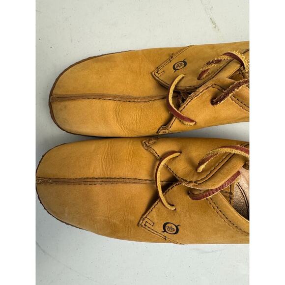 Born Womens Pine Brown Leather Handcrafted Plain Toe Casual Shoes US 7.5 M/W W12 - Picture 6 of 8